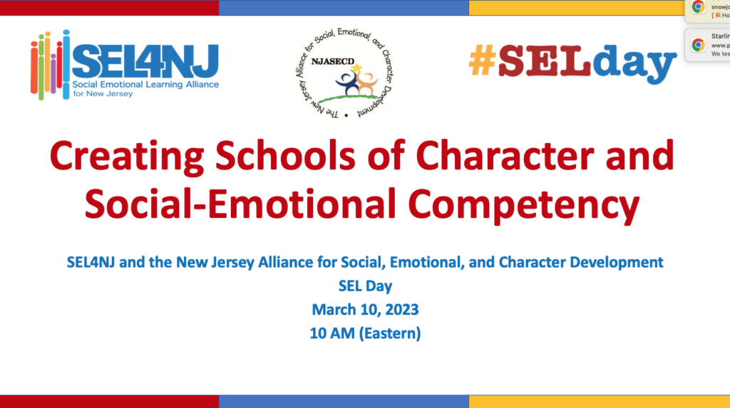 NJASECD Presents during SEL4US SEL Day Summit