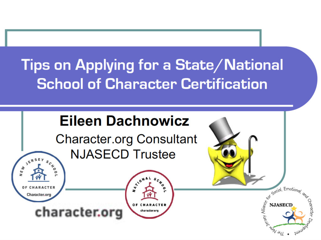 Tips for Applying to be a School of Character